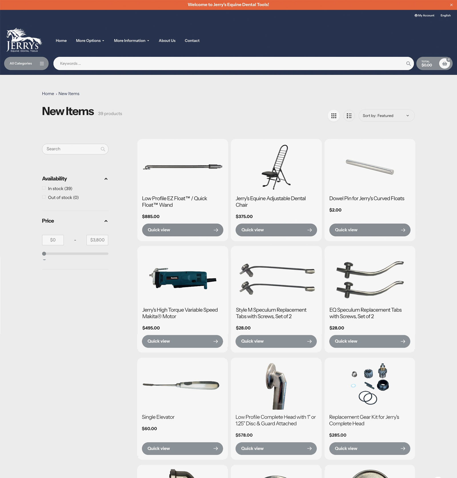 Jerry's collection page design