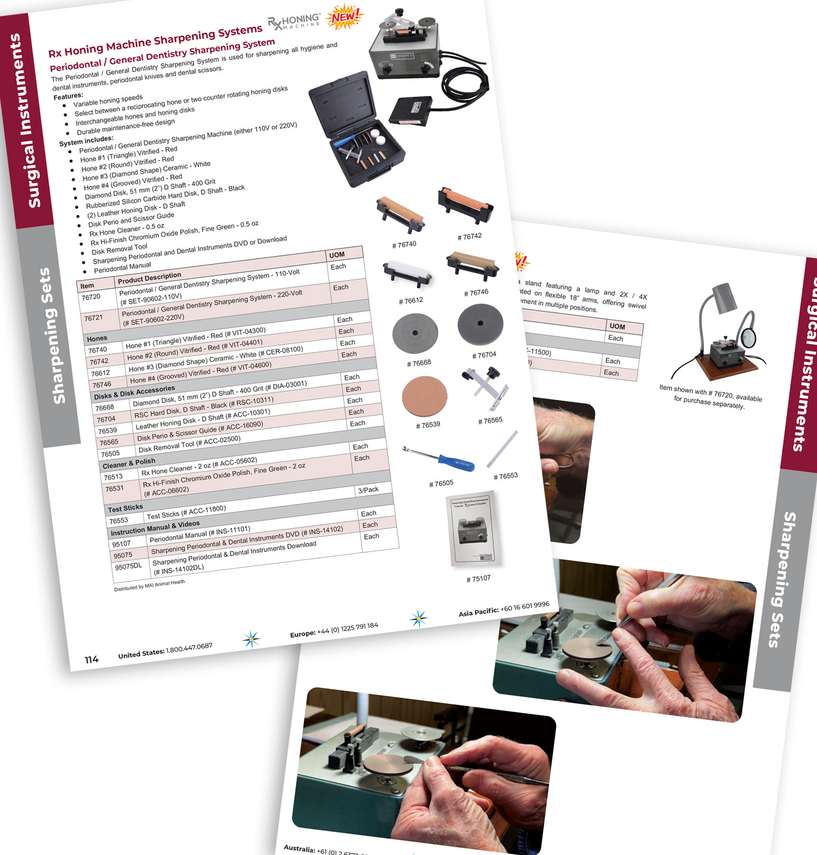 Surgical instruments catalog spread