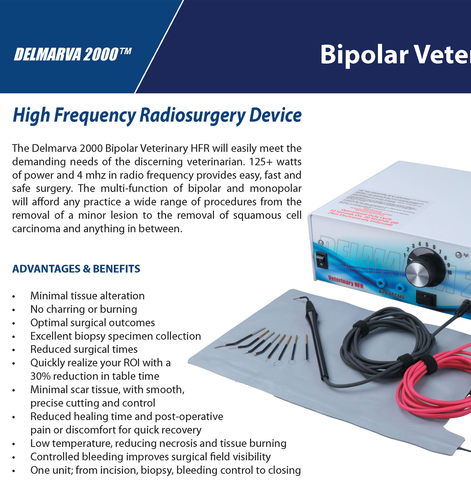 Bipolar Veterinary HFR two-page flyer