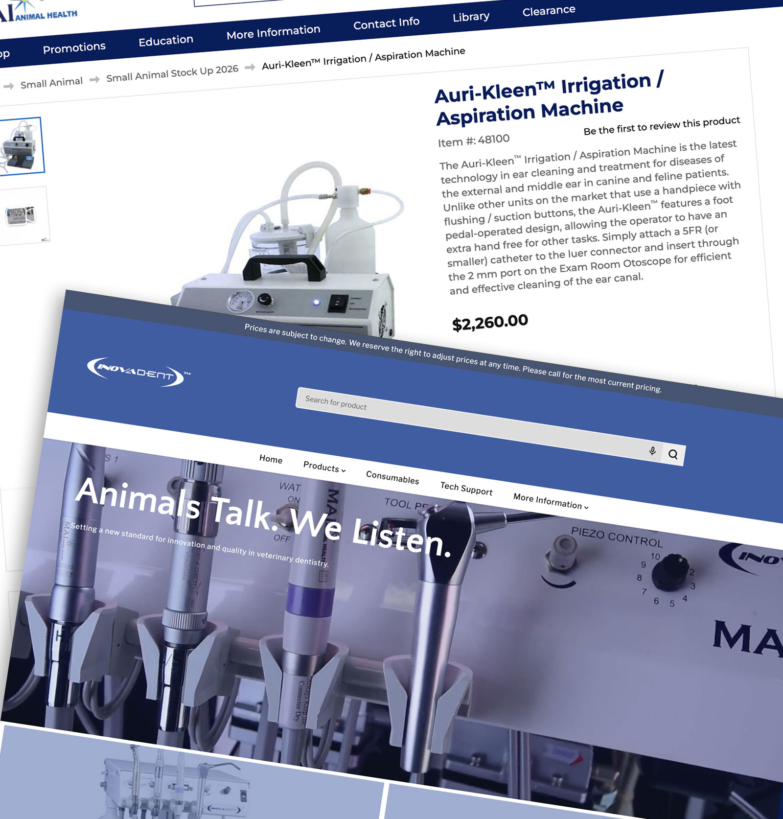 Website project gallery